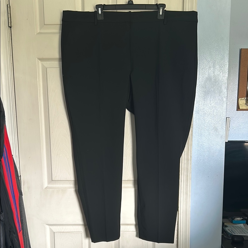 NWT J. Crew factory black Ruby full length pant size 22
